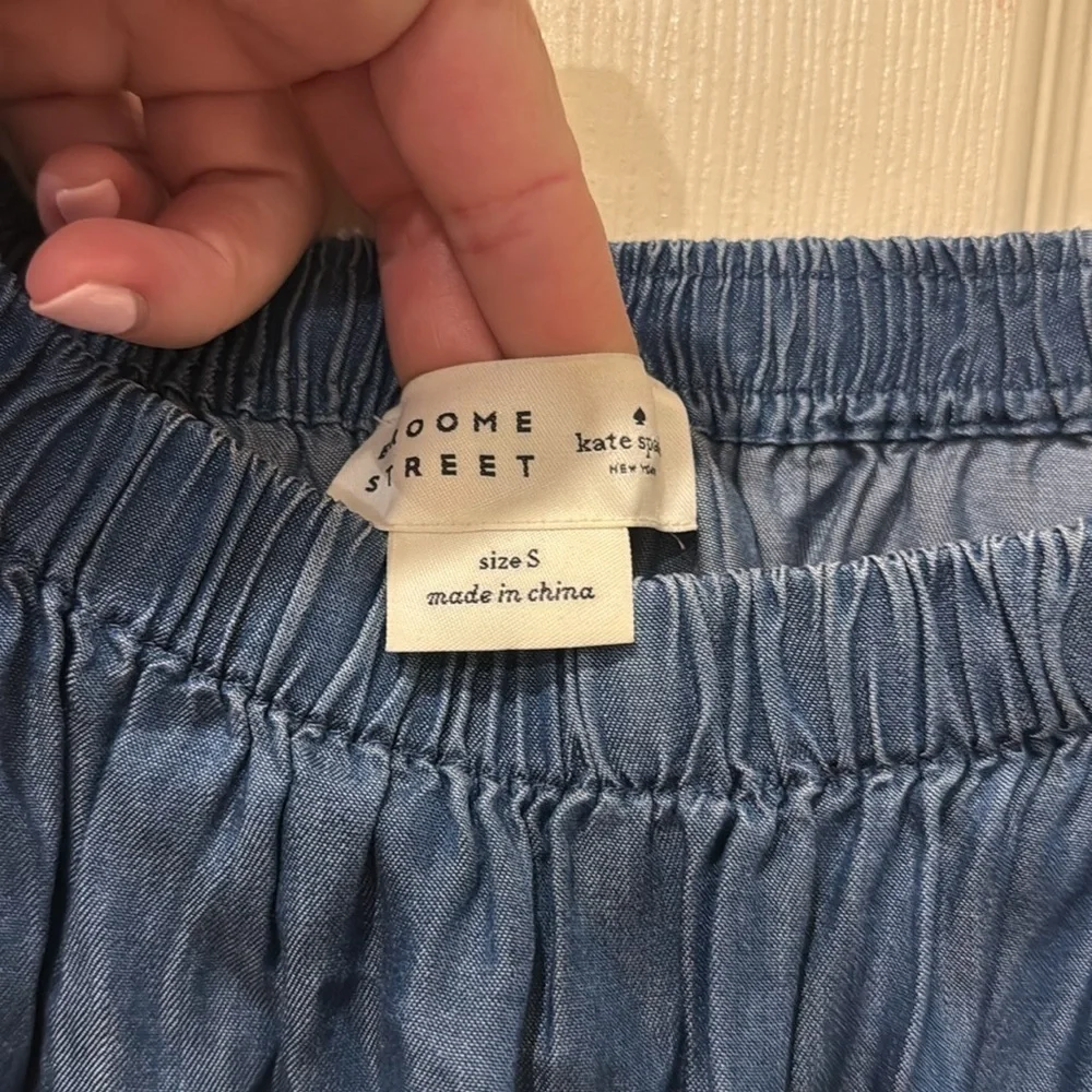 Broome Street by Kate Spade chambray off the shoulder top, small
